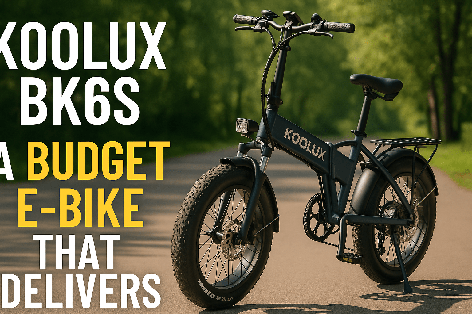 The Koolux BK6S: A Budget E-Bike That Punches Above Its Weight - Trail Surge