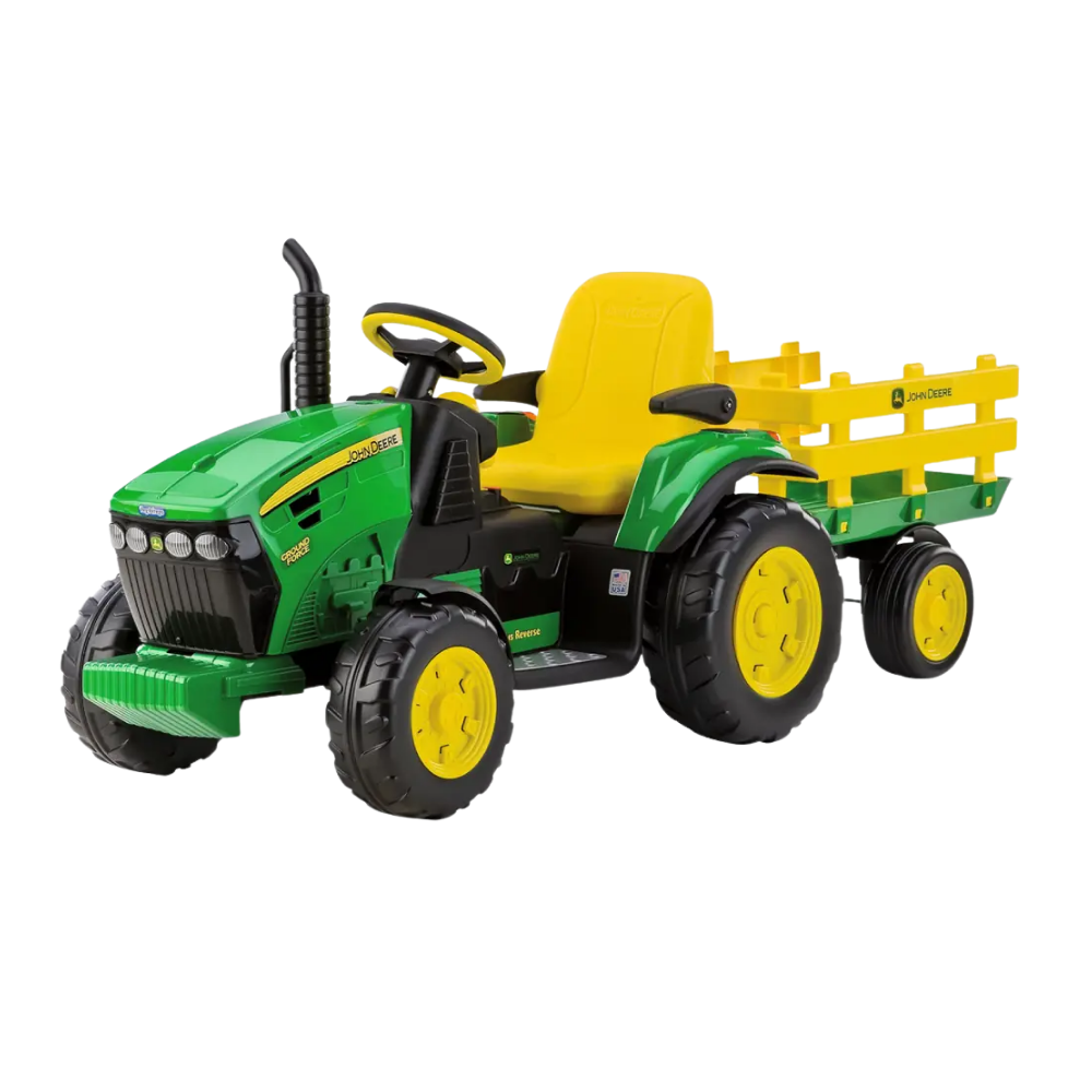 kids ride on tractor electric with trailer uk stock trail surge