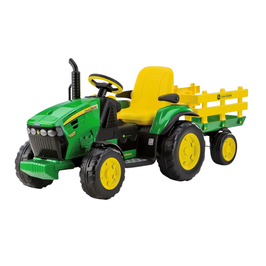 kids ride on tractor electric with trailer uk stock trail surge