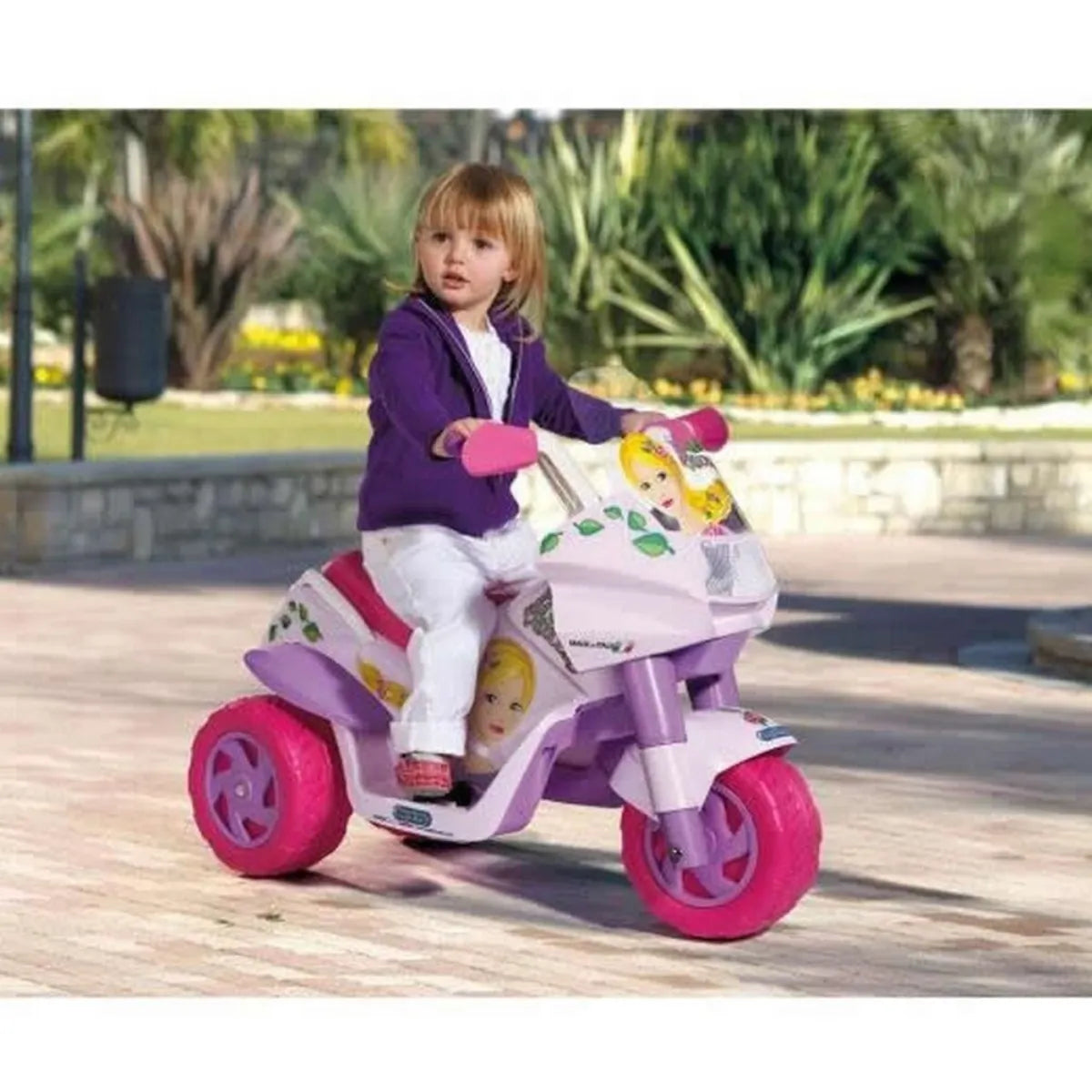 peg perego kids electric ride on car pink