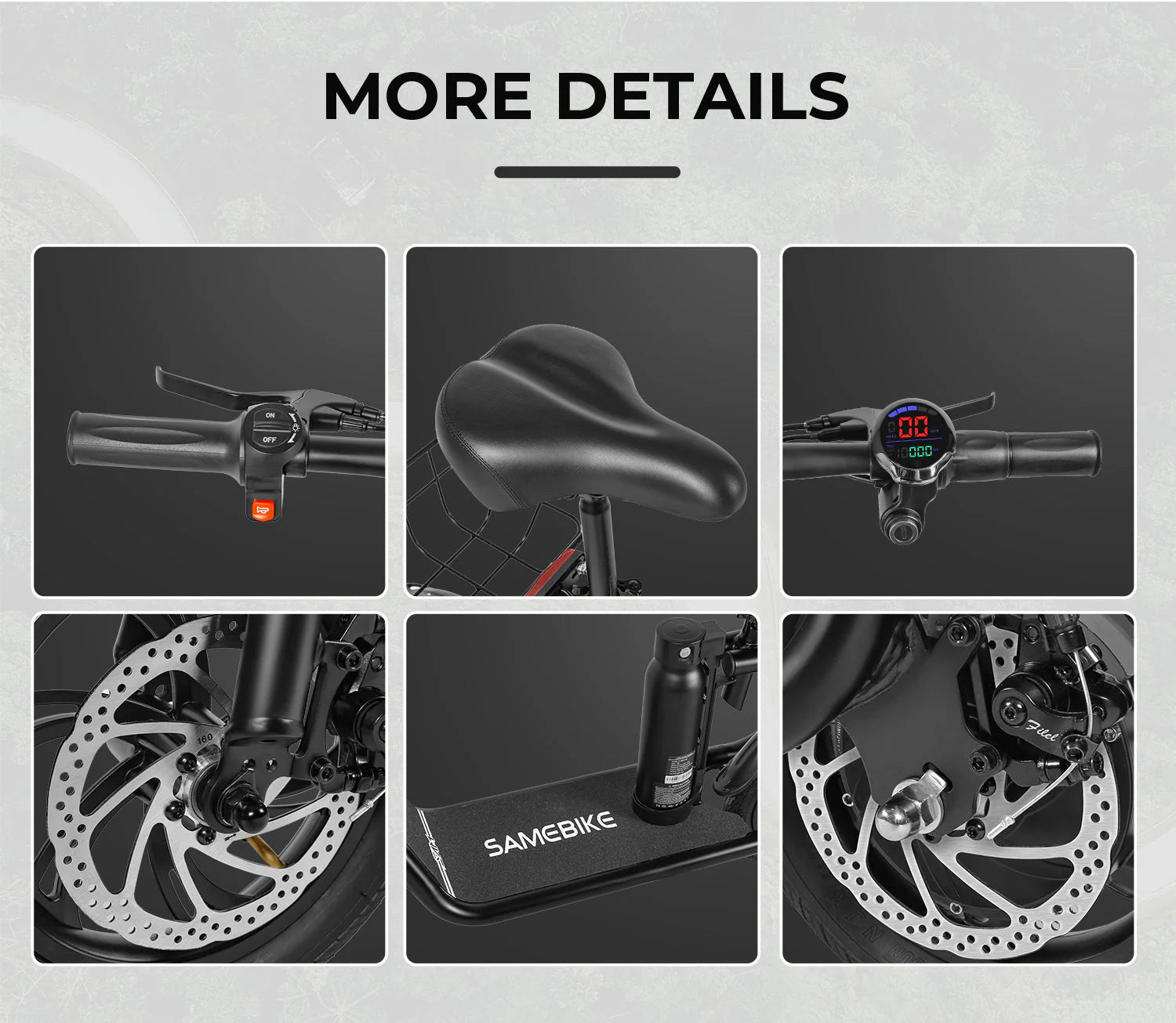 Samebike SM-C01 Electric Scooter 350W 36V 10.4AH Trail Surge