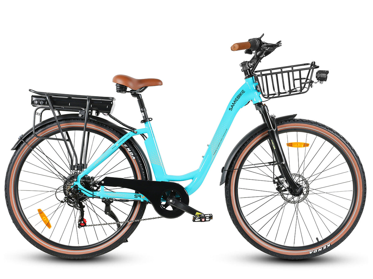 SAMEBIKE RS-A07 electric bike - Cyan
