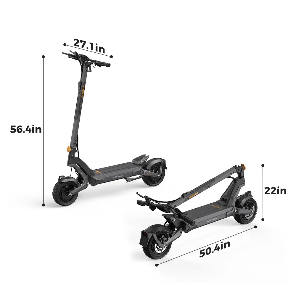 Ausom L2 MAX Dual Motor Electric Scooter 2000W 48V 20.8AH Ausom