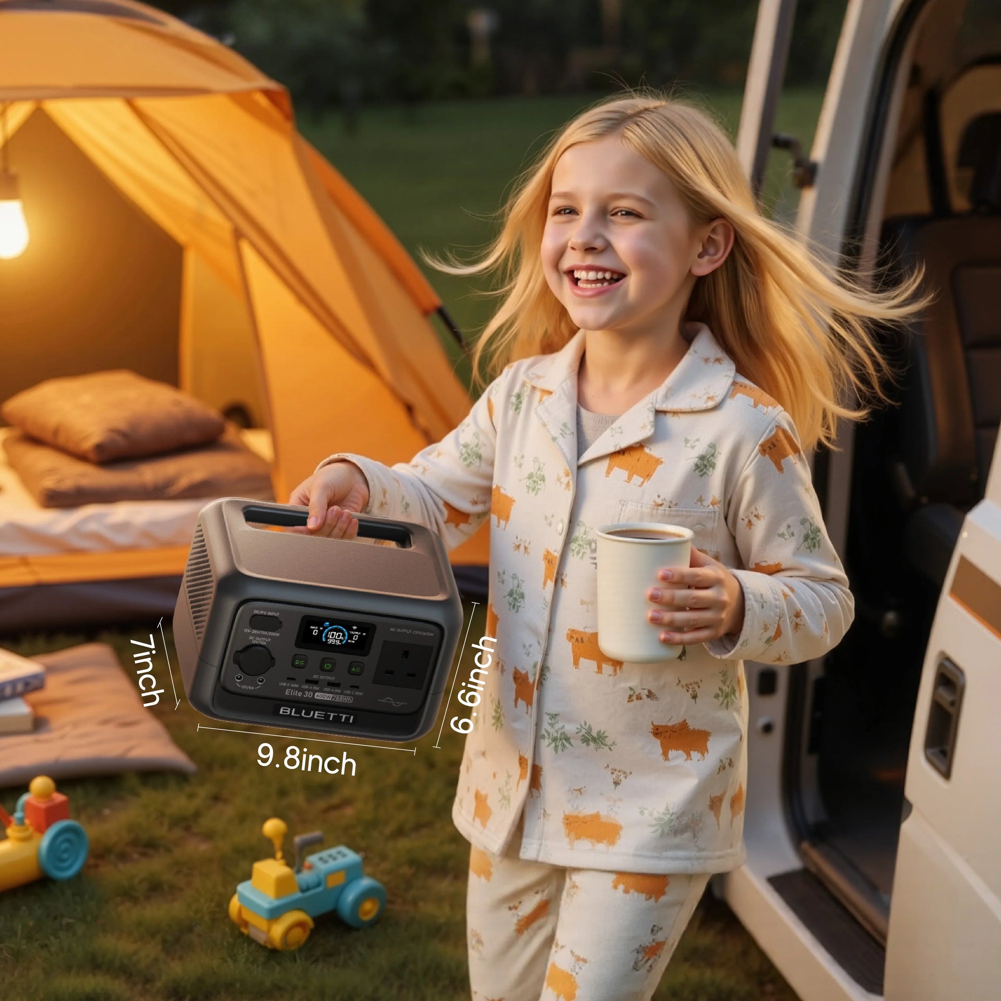 BLUETTI Elite 30 V2 Portable Power Station | 600W 288Wh - Trail Surge