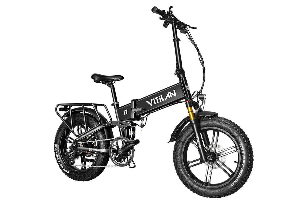 Vitilan I7 Pro 3.0 Folding Electric Bike 48V 20Ah Full Suspension Vitilan