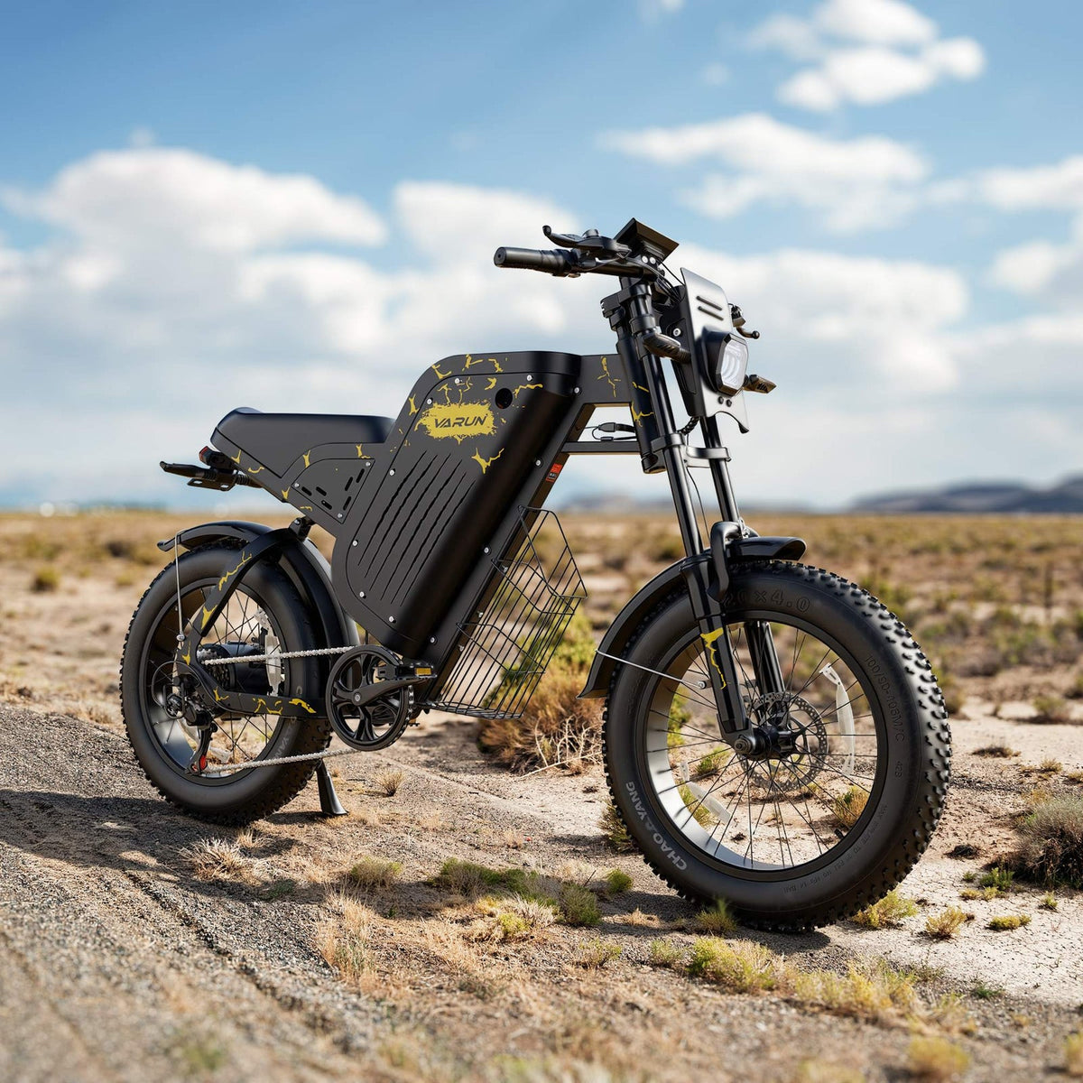 VARUN X-Plorer Raptor yellow – outdoor three-quarter view