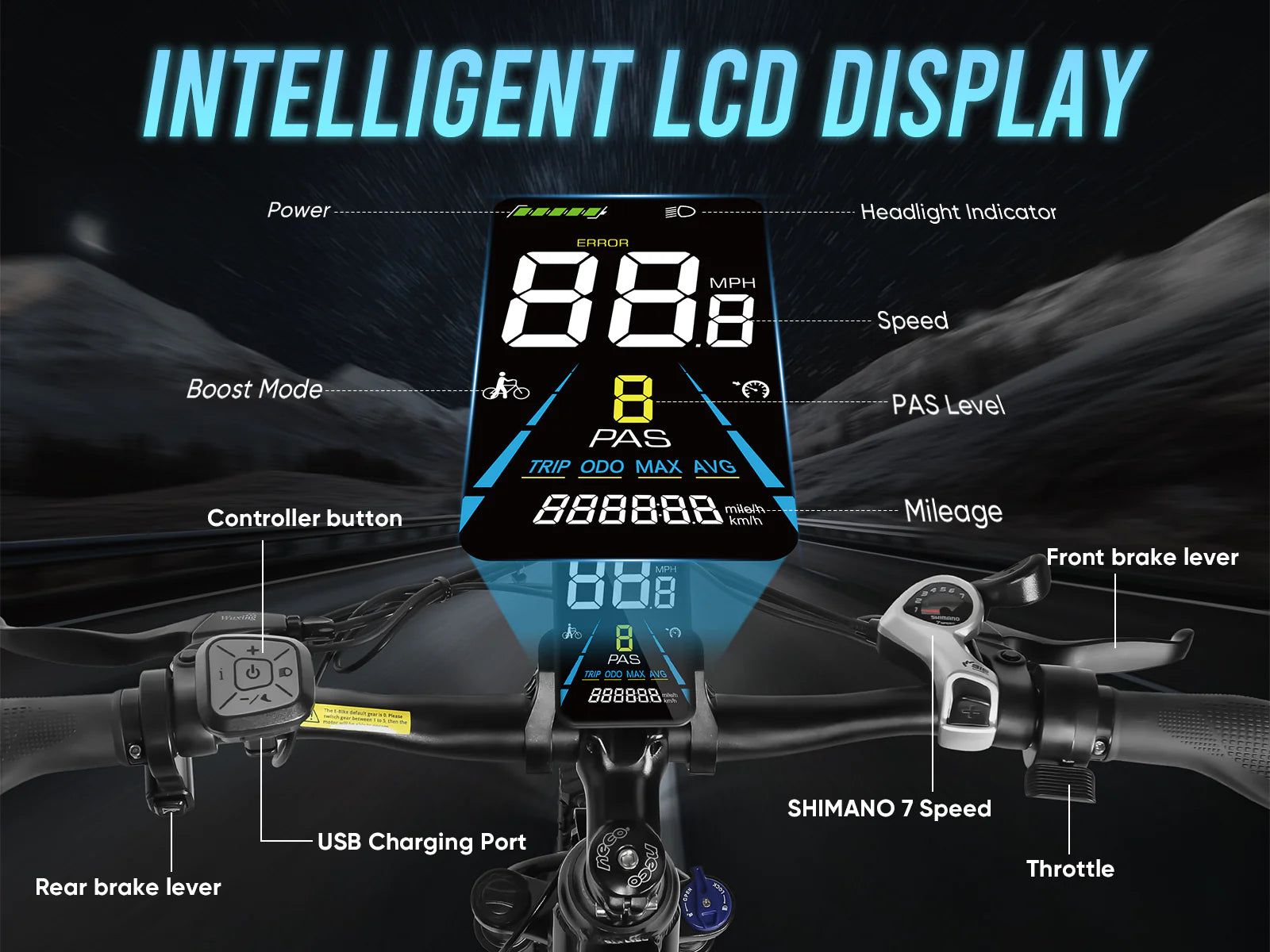 Samebike RS-A01 Electric Bike - Trail Surge