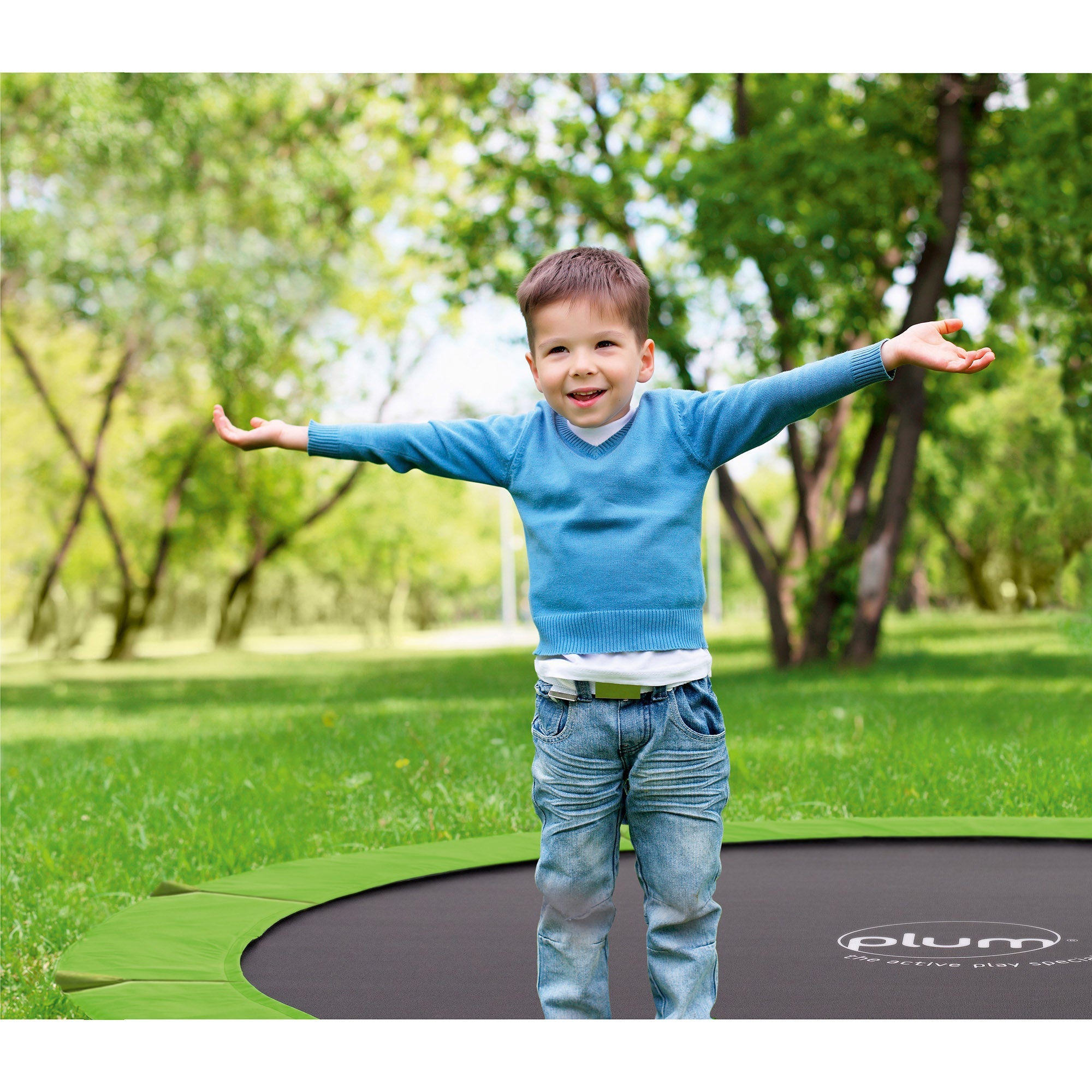 Plum 8ft In-Ground Trampoline Springsafe Trampoline & Enclosure