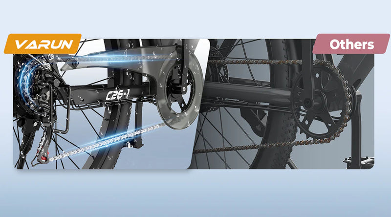 Varun C26-1 Electric Bike 48V 10.4Ah City Commuter E-Bike VARUN