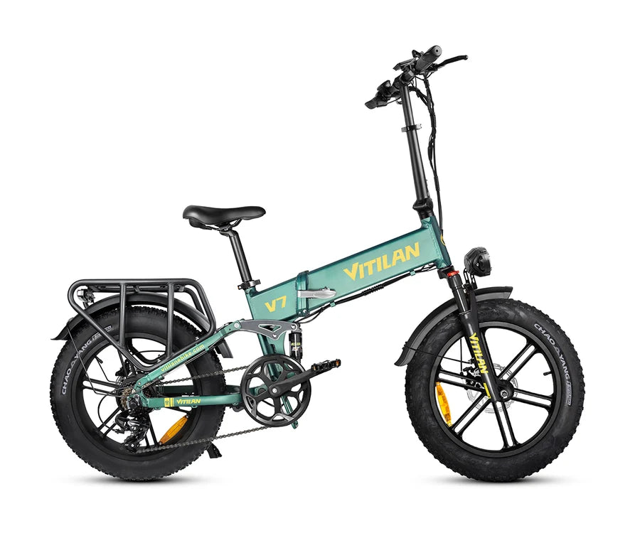 Vitilan V7 750W Folding Full Suspension Fat Tyre Electric Bike – 48V 20Ah 2