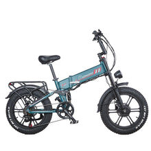 RANDRIDE YX20M-2 Blue Dual Motor Folding Fat Tyre Electric Bike
