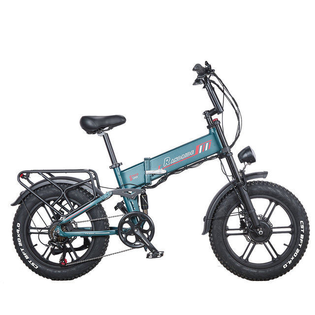 RANDRIDE YX20M-2 Blue Dual Motor Folding Fat Tyre Electric Bike – Blue product photograph