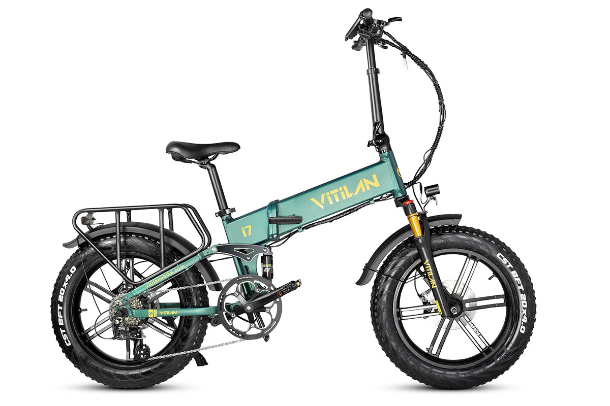 Vitilan I7 Pro 3.0 Folding Electric Bike 48V 20Ah Full Suspension Vitilan