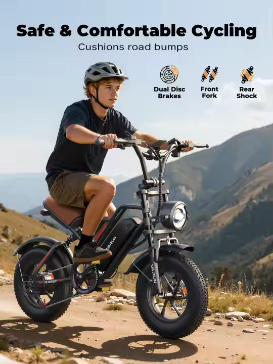 Varun Super Y Small Electric Bike 16inch Fat Tire 250W 48V 13Ah Varun