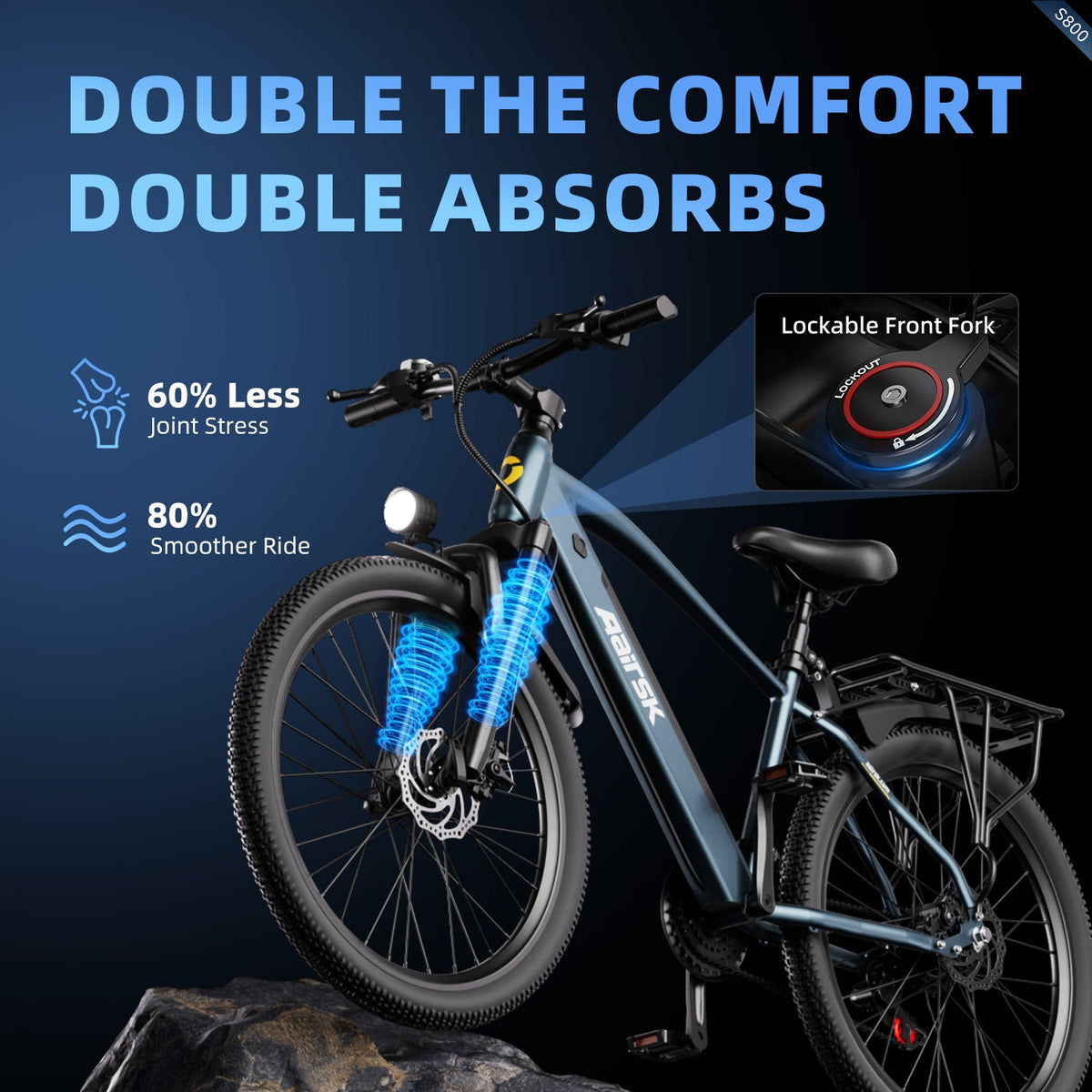 Aairsk S800 Electric City Bike Blue product detail 6