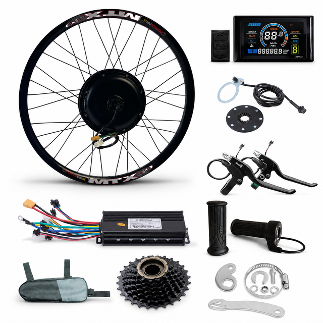 48V 1000W eBike Conversion Kit – Front/Rear Hub Motor