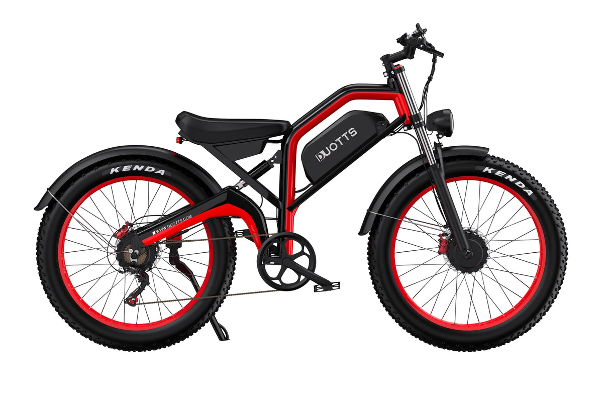 Bicicleta eléctrica de ruedas anchas y doble motor DUOTTS N26 6