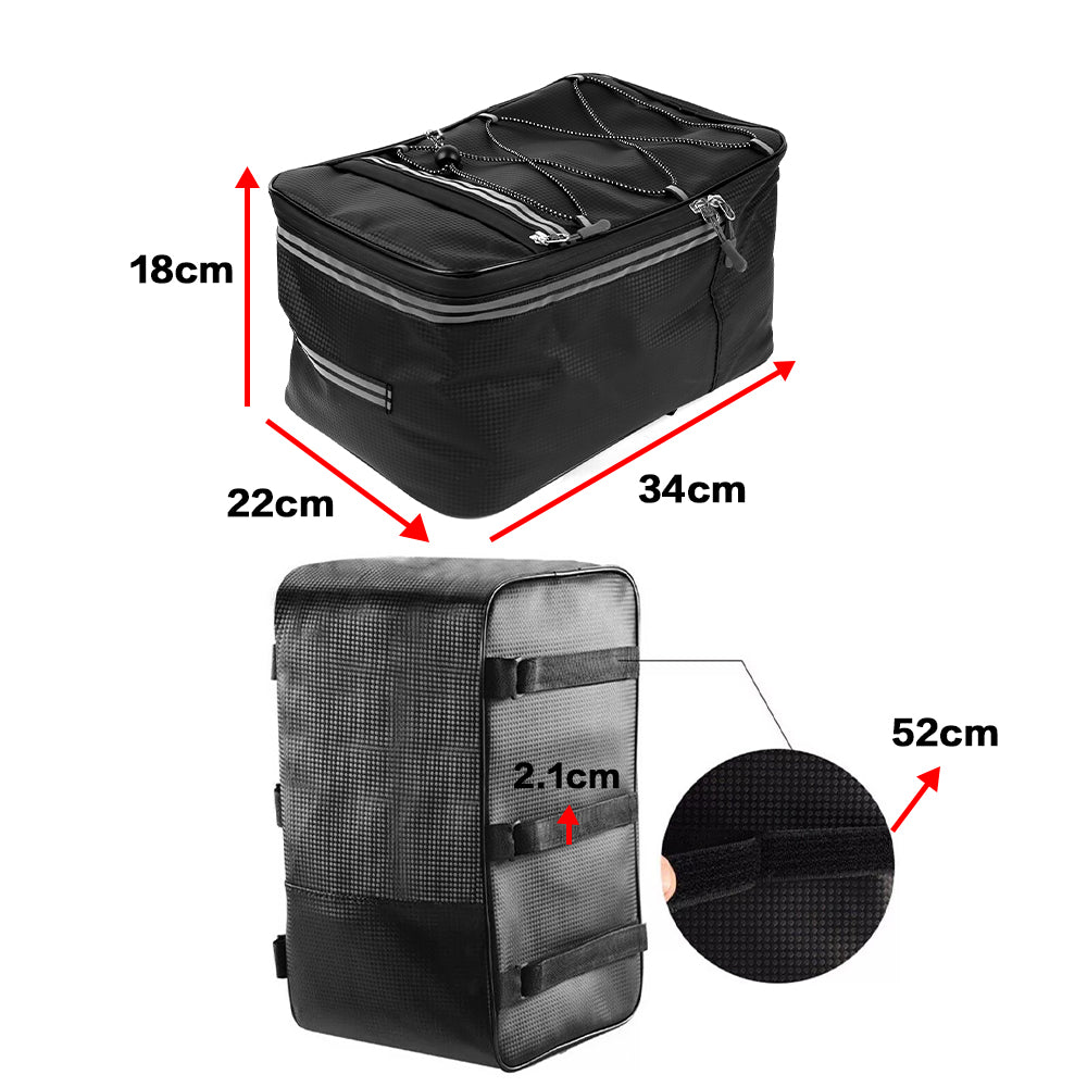 Rear Seat Bike Bag Waterproof Rack Pack with Rain cover Trail Surge