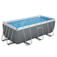 Bestway 13'6" x 6'7" x 48" Steel Pro MAX Rectangular Pool Set above ground pool