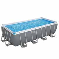 Bestway 16' x 8' x 48"/4.88m x 2.44m x 1.22m Rectangular Pool Set above ground pool