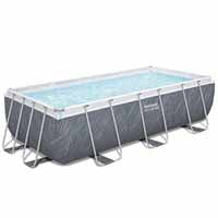 Bestway 13'3" x 6'7" x 39.5" Rattan Pool Set above ground pool