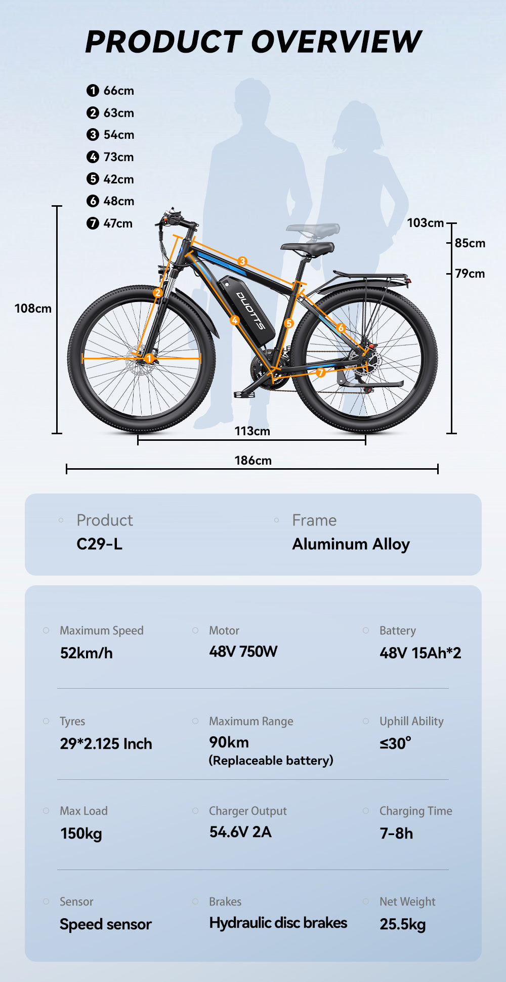 Duotts C29 Electric Bike 35