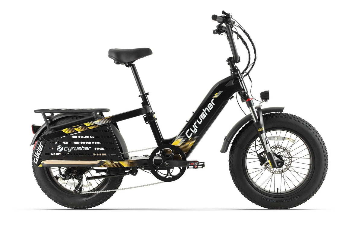 Cyrusher Glider Cargo Electric Bike - Black