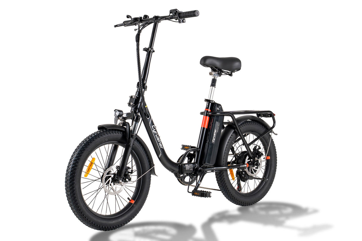 Cyrusher Loop 2.0 black fat tyre electric bike
