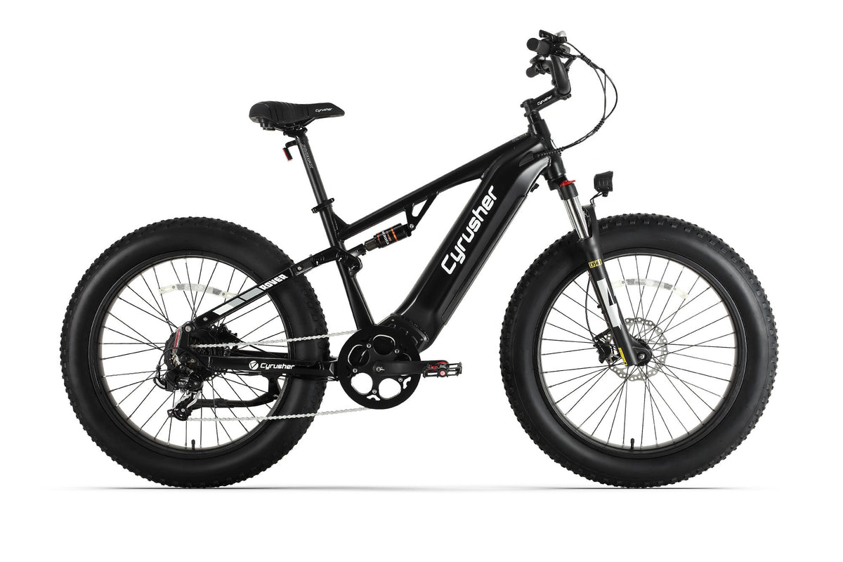 Cyrusher Rover Electric Bike in Black
