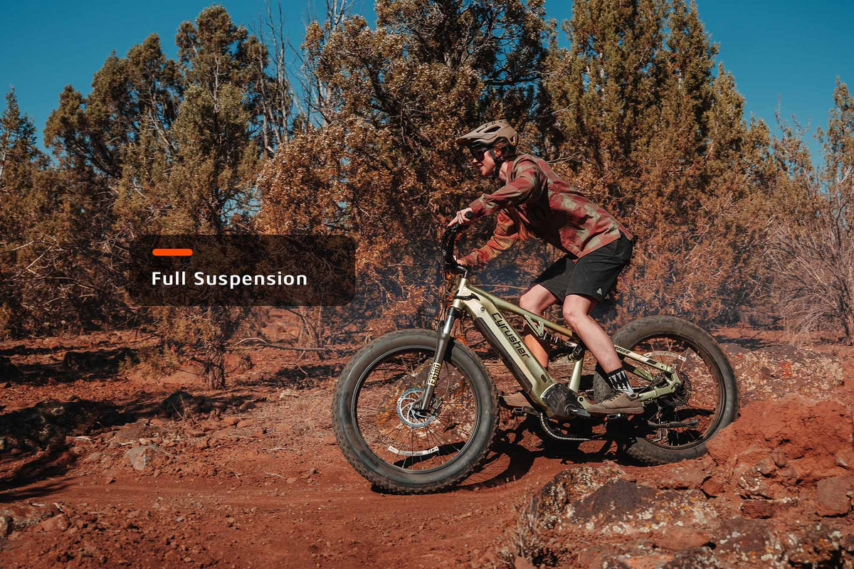 Cyrusher Rover full-suspension system