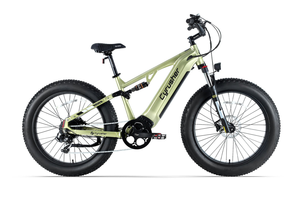 Cyrusher Rover Electric Bike in Green