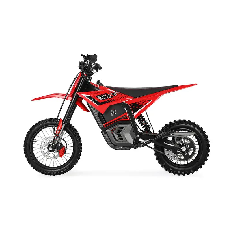 VALTINSU EM-5 Series electric dirt bike - red side view