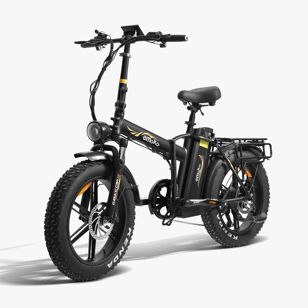 Emoko C94 electric bike front three-quarter studio view