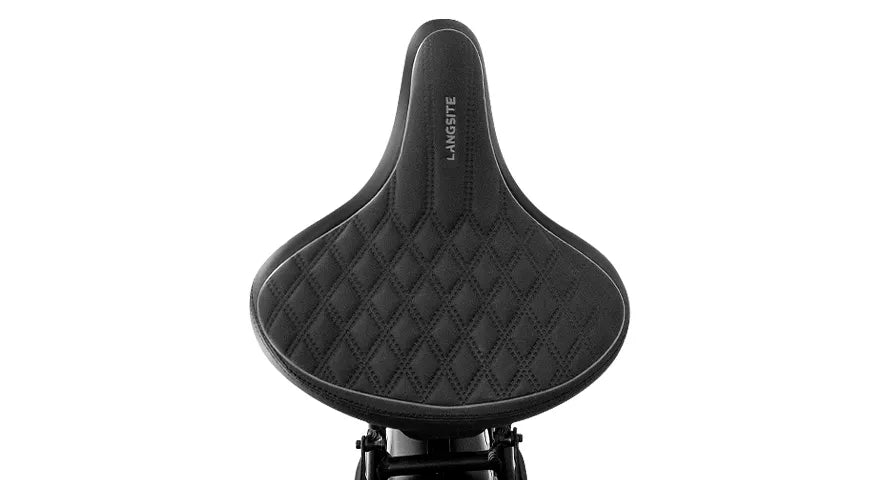 Emoko C94 electric bike comfort saddle close-up
