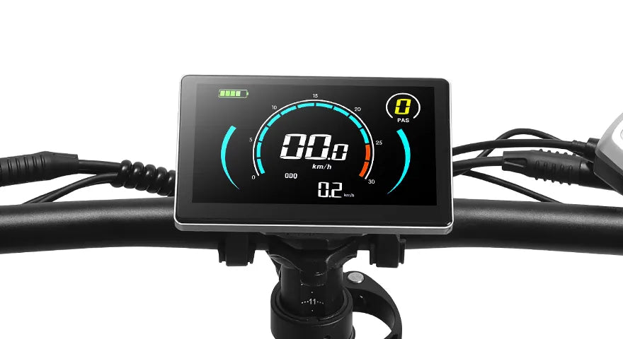Emoko C94 electric bike LCD display close-up