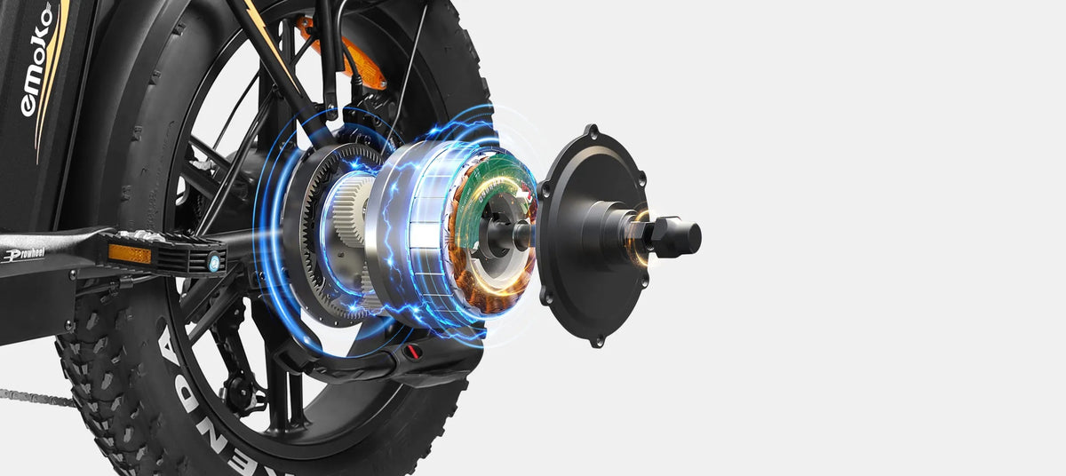 Emoko C94 electric bike motor close-up