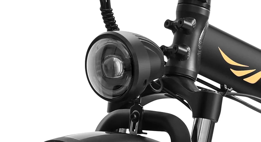 Emoko C94 electric bike headlight close-up