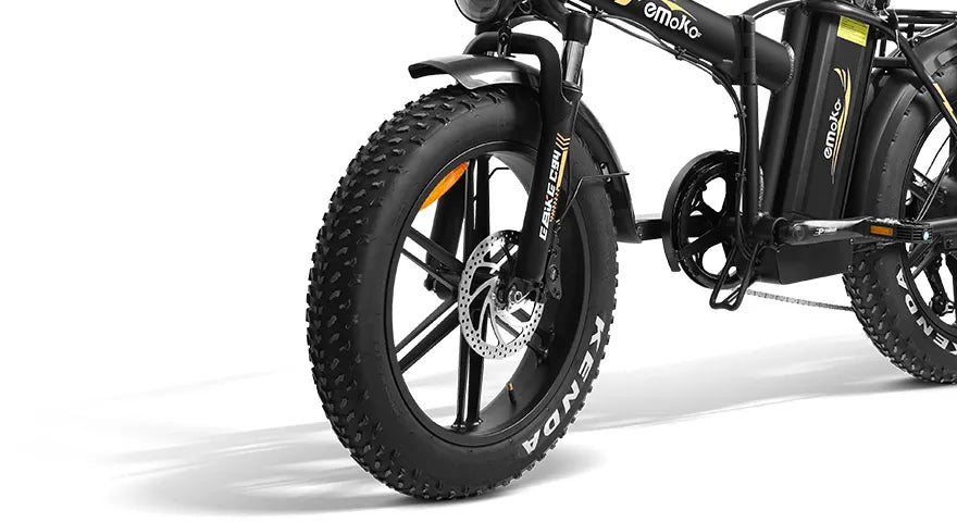 Emoko C94 electric bike front fat tyre and wheel