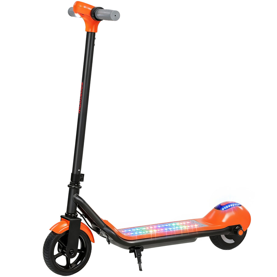 SPORTNOW Kids Electric Scooter with LED Display - Orange