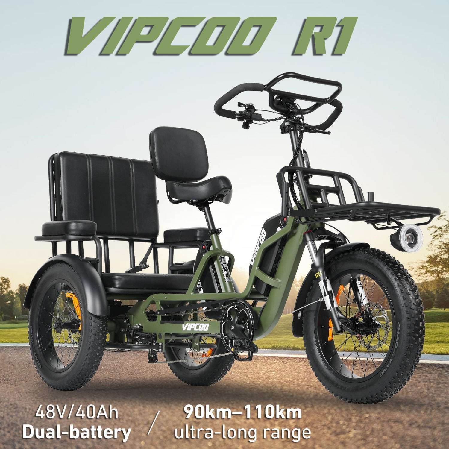Vipcoo R1 Powerful Electric Tricycle