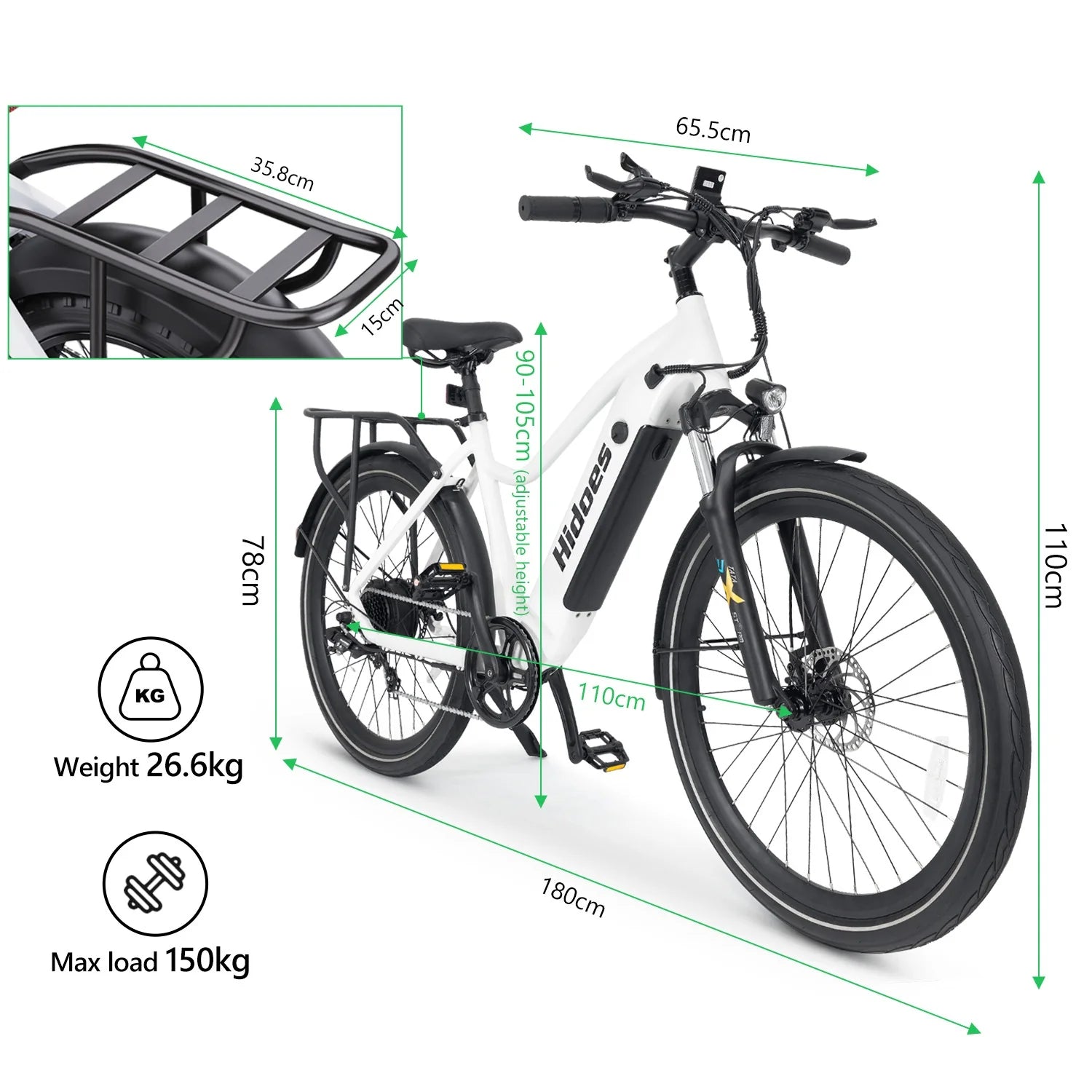 Hidoes BN1 Electric Bike 48V 13Ah Hidoes