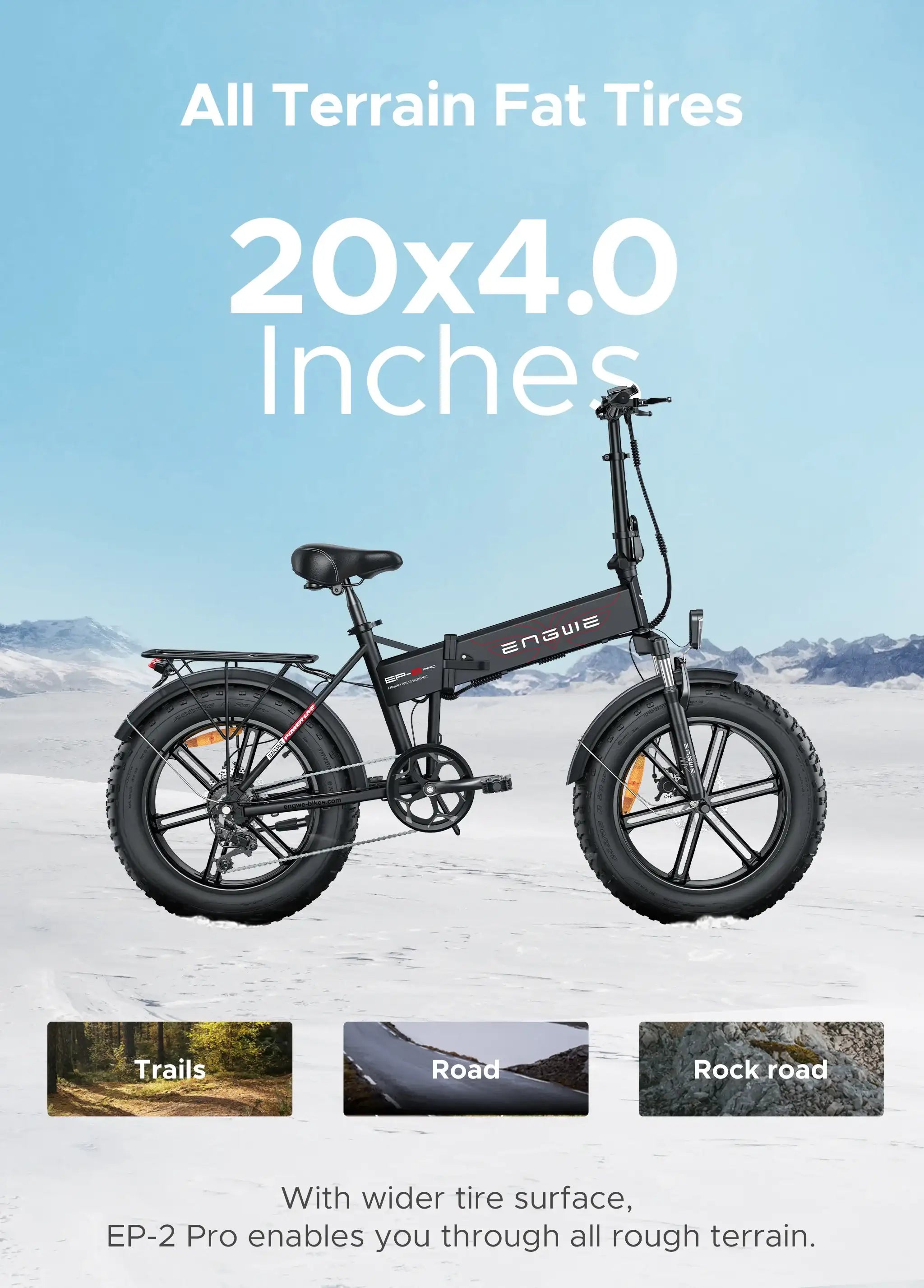 ENGWE EP-2 Boost Folding Electric Bike 250W 48V 13Ah Engwe