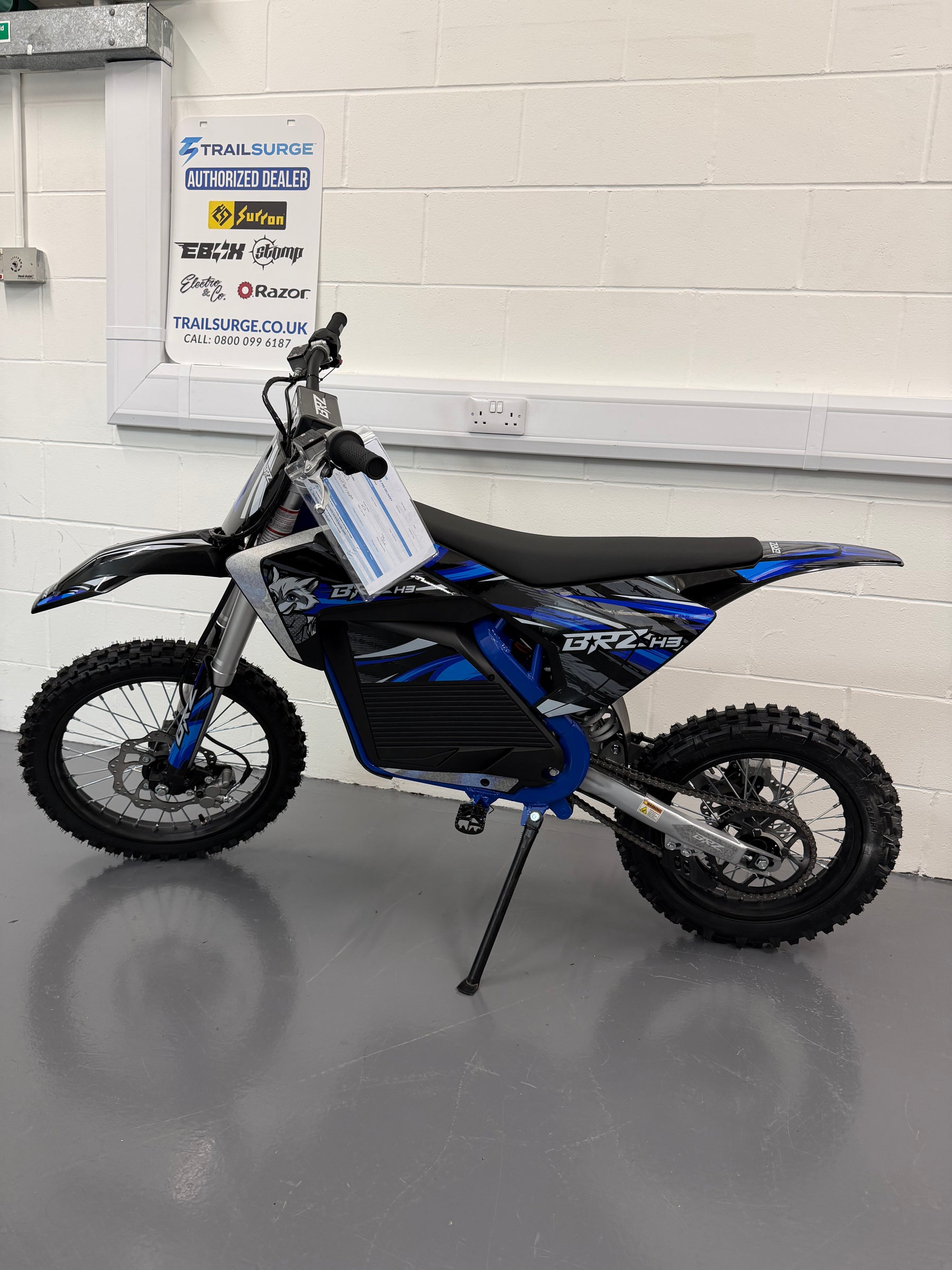 Real product photo of BRZ 72V Neon Thunder Pro Electric Dirt Bike from TrailSurge