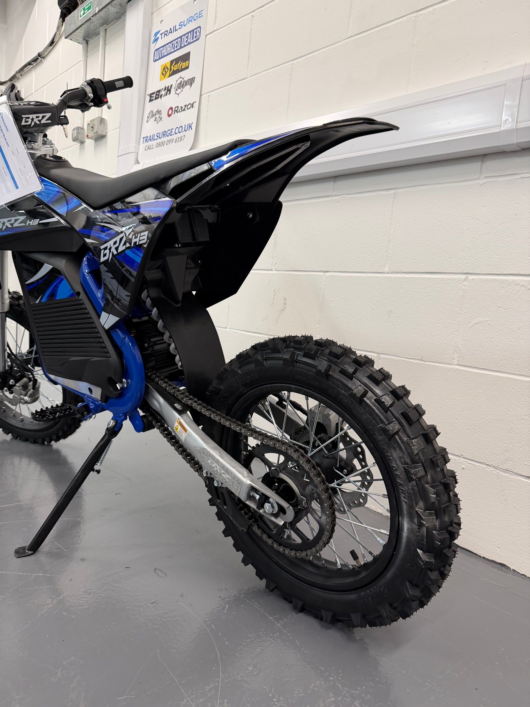 Real product photo of BRZ 72V Neon Thunder Pro Electric Dirt Bike from TrailSurge