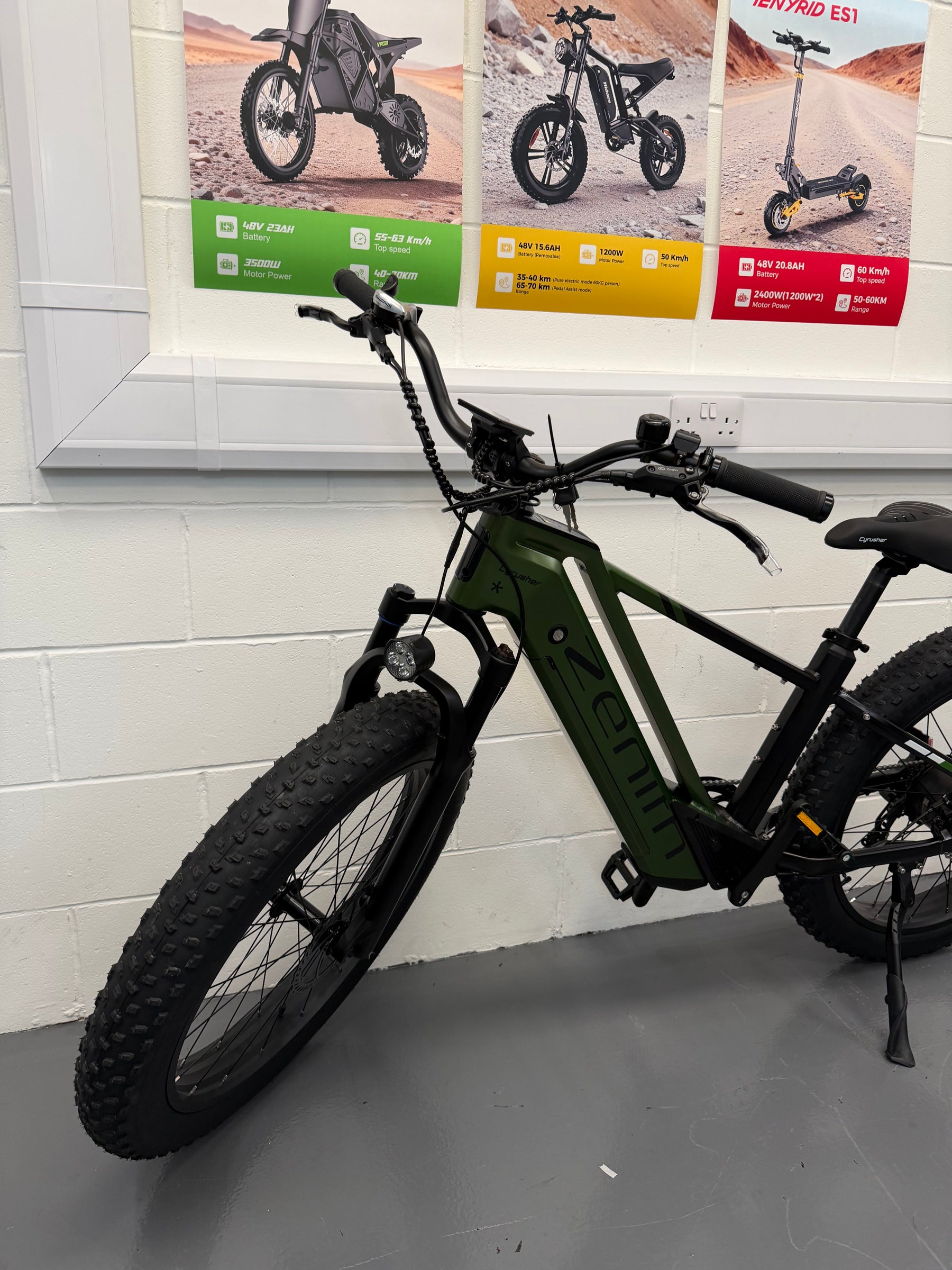 Real product photo of Cyrusher Zenith Electric Bike from TrailSurge