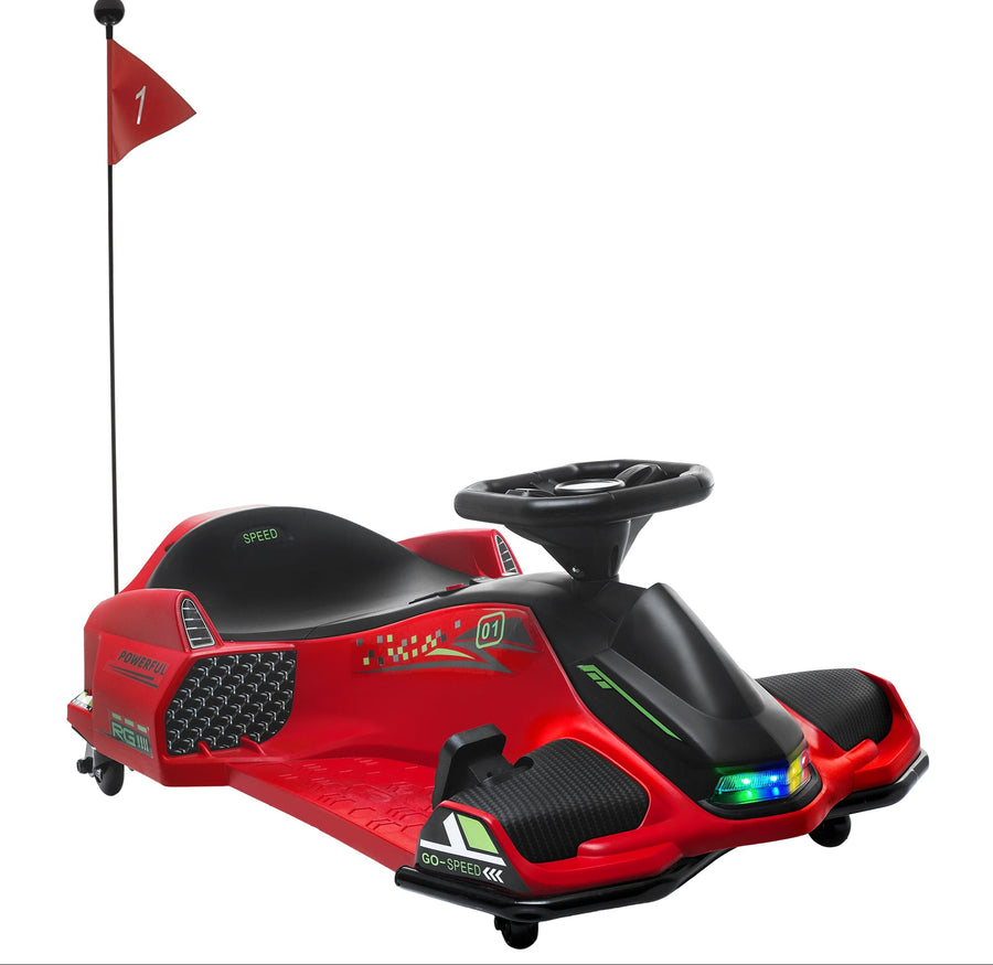 HOMCOM 12V Kids Electric Go-Kart - Black