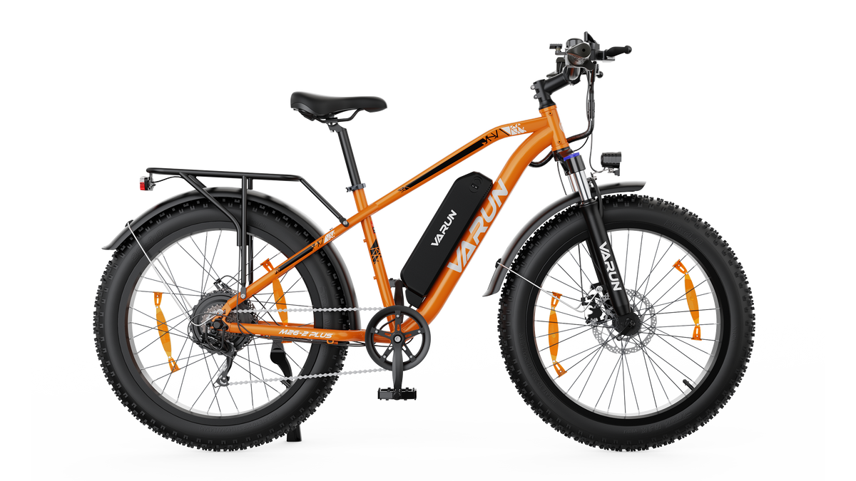 VARUN M26-2 PLUS electric bike in orange