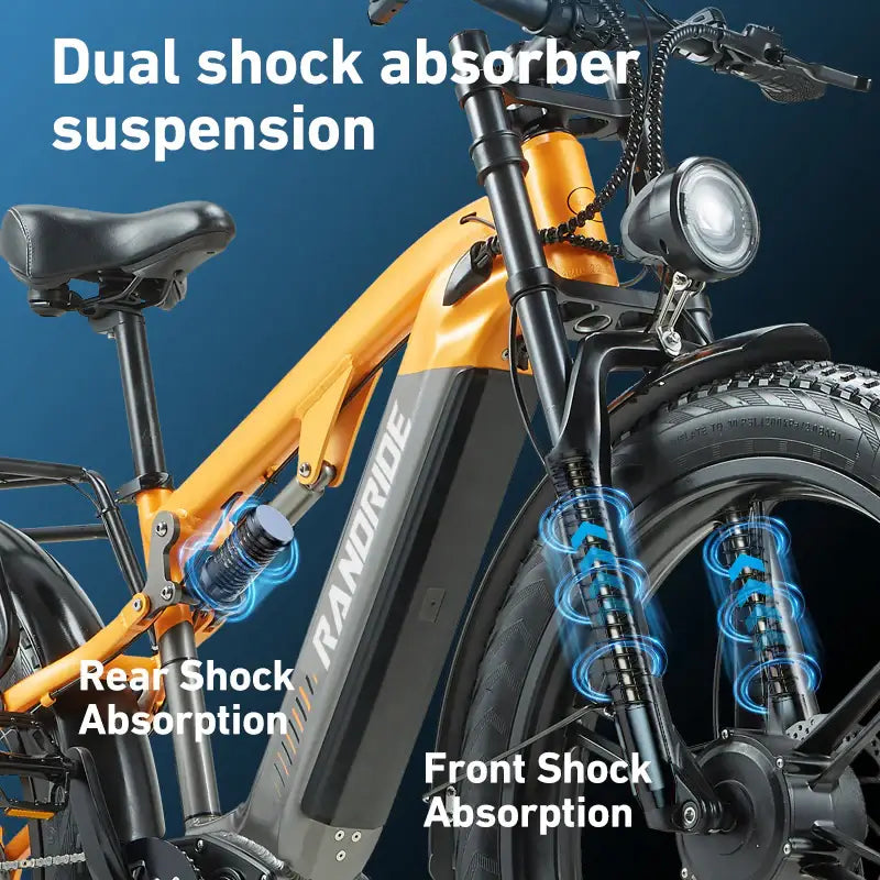 Randride YX80-2 Electric Mountain Bike 48V 20Ah Dual Motor Randride