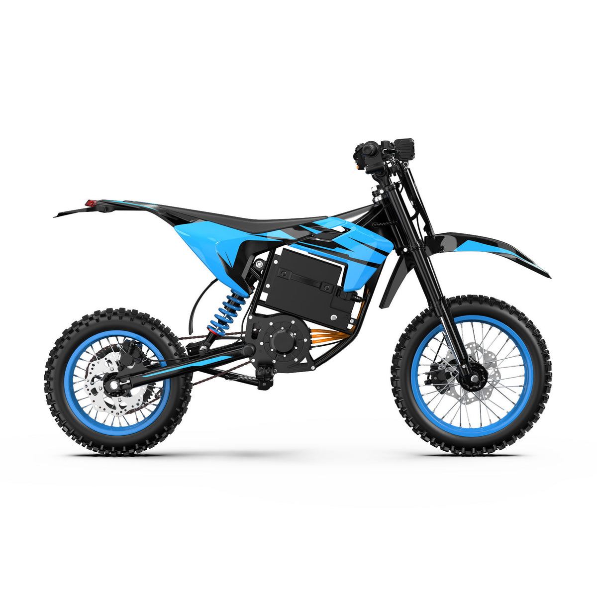 ZAWES S3 5000W Electric Dirt Bike – 60V Off-Road Motorcycle – Blue colour, manufacturer product photograph