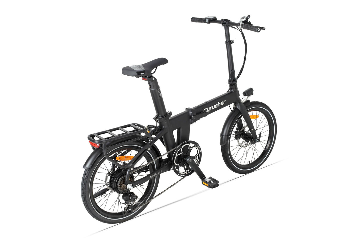 Cyrusher Sonder Lite folding electric bike in black